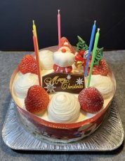 画像1: 【ご予約・店頭受け取り】クリスマスケーキ　　生デコレーション4号 (1)